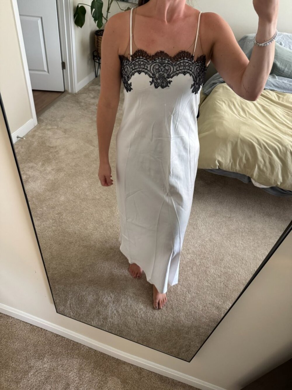 Vintage Georgette Trabolsi for Saks Fifth Avenue Long Slip Nightgown Medium